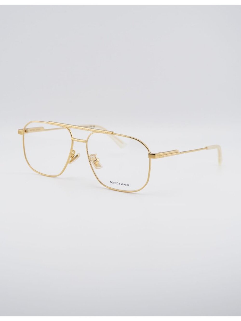Bottega Veneta BV1159O 002 Eyeglasses Gold 56mm Aviator Frame